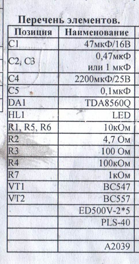 Автомобильный усилитель 2x40 Вт