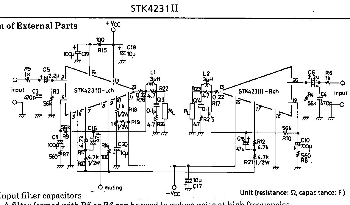 Stk4141ii схема усилителя