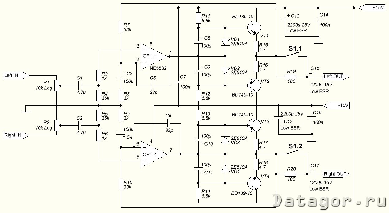 Схема edifier r18