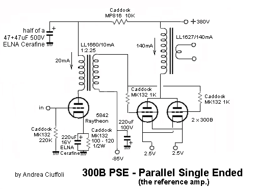 Двухтактный ламповый усилитель на 300В